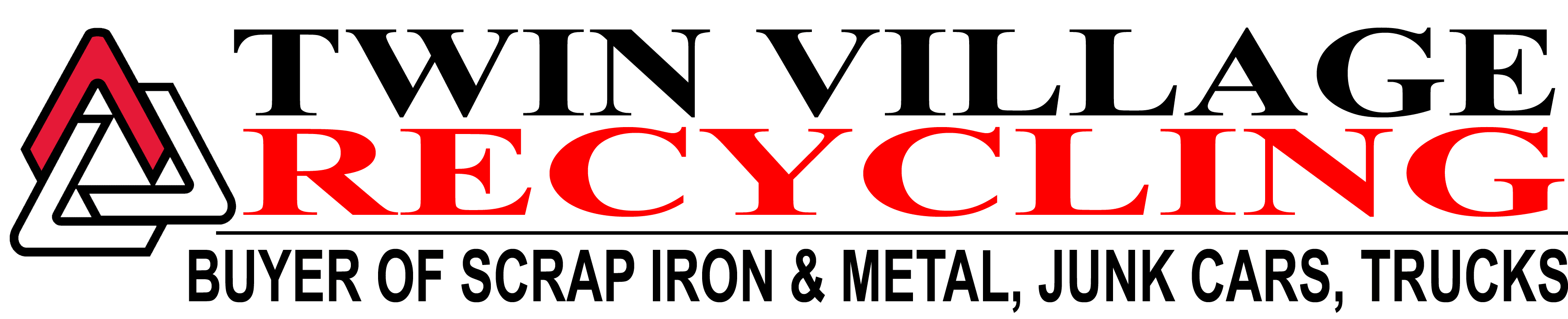 Logo featuring bold text with red and black colors.